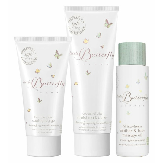 Little Butterfly Luxuriöses Set mit Naturkosmetik für werdende Mütter