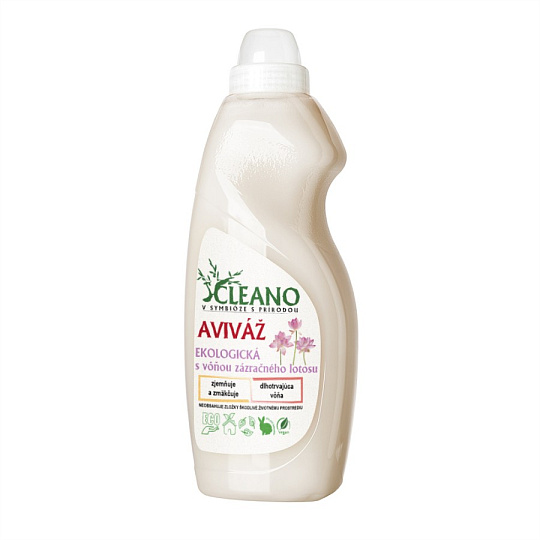Cleano Ökologischer Weichspüler Lotusblüte 1,5 l nach Ablauf des Mindesthaltbarkeitsdatums 9.9.2026