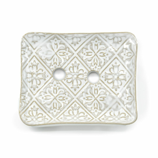 Musk Seifenschale Tulpe weiß 1 Stk