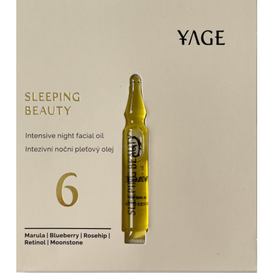 Yage č. 6 Noční olejové sérum s retinolem proti vráskám Sleeping Beauty vzoreček 1 ml Yage č. 6 Noční olejové sérum s retinolem proti vráskám Sleeping Beauty vzoreček 1 ml