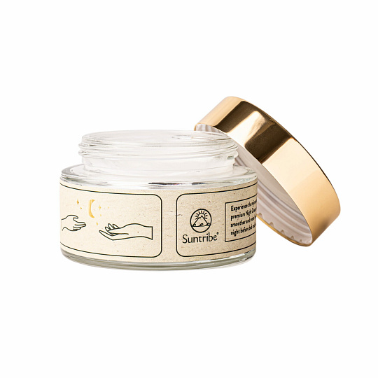 Suntribe Nachtcreme mit Hyaluronsäure, Retinol und Niacinamid 50 ml Verfallsdatum 30.7.2026 Suntribe Nachtcreme mit Hyaluronsäure, Retinol und Niacinamid 50 ml Verfallsdatum 30.7.2026