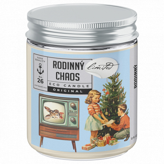 Soaphoria Limitierte ökologische Sojakerze Familienchaos 210 ml