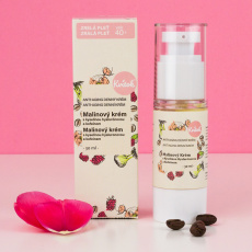 Kvitok Himbeercreme mit Hyaluronsäure und Koffein für reife Haut 40+ 30 ml Kvitok Himbeercreme mit Hyaluronsäure und Koffein für reife Haut 40+ 30 ml