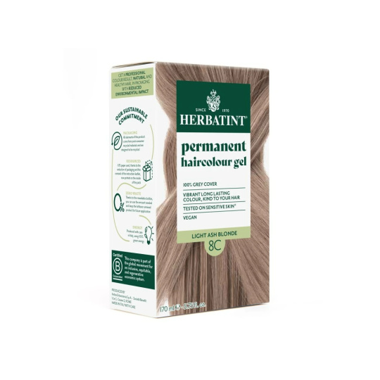 Herbatint Permanente Haarfarbe Hell Aschblond 8C
