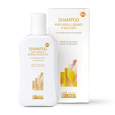 Argital Aufhellendes Shampoo für blondes und feines Haar mit Kamille und grünem Ton BIO