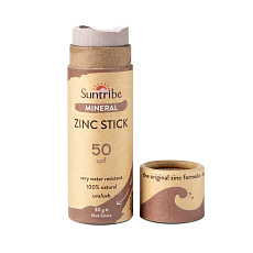 Suntribe Sonnenstift mit Zink SPF 50 für den Körper Cocoa Tint 30 g