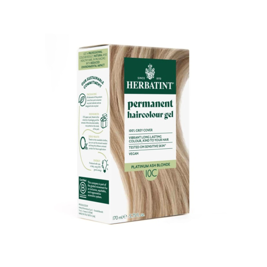 Herbatint Permanente Haarfarbe Platin Aschblond 10C