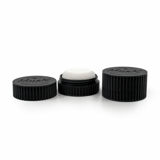 Musk Tragbare Dose für festes Shampoo schwarz 80 g Musk Tragbare Dose für festes Shampoo schwarz 80 g