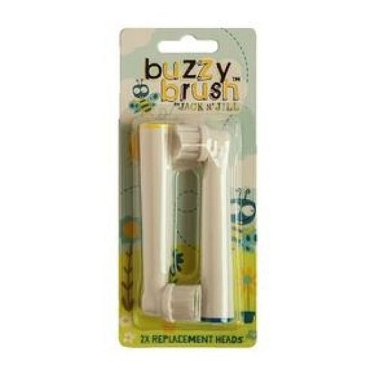 Jack N' Jill Ersatzbürstenköpfe für elektrische Zahnbürste Buzzy Brush 2 Stück Jack N' Jill Ersatzbürstenköpfe für elektrische Zahnbürste Buzzy Brush 2 Stück