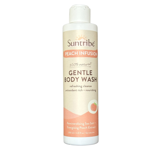 Suntribe Natürliches sanftes Duschgel mit Pfirsichextrakten 200 ml