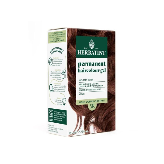 Herbatint Permanente Haarfarbe Hell Kupfer Kastanie 5R Herbatint Permanente Haarfarbe Hell Kupfer Kastanie 5R