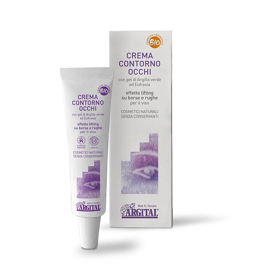 Argital Lifting-Augencreme mit grünem Ton und Augentrost 15 ml