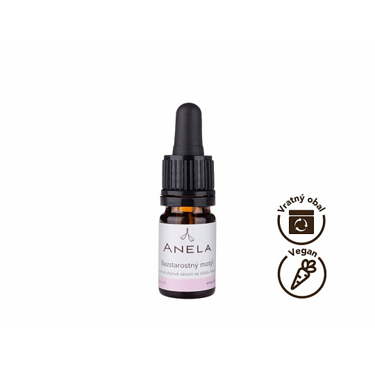 Anela Vzoreček Ölserum mit Goldalge für trockene/empfindliche Haut Sorgloser Schmetterling 5 ml Ablaufdatum 5/26