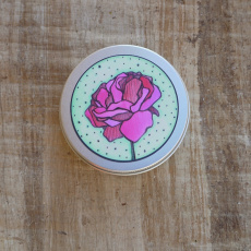 PONIO Tragetasche niedrigere Aluminiumdose Rose 1 Stk.