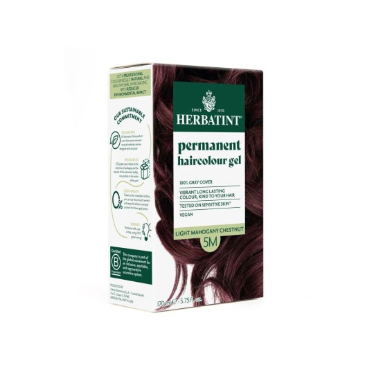 Herbatint Permanente Haarfarbe Hell Mahagoni Kastanie 5M Herbatint Permanente Haarfarbe Hell Mahagoni Kastanie 5M