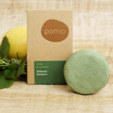 PONIO Festes Shampoo Brennnessel Zitrone und Rosmarin 30 g