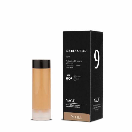 Yage Nr. 9 Golden Shield CC Creme mit Gold und SPF 50+ Farbton warm