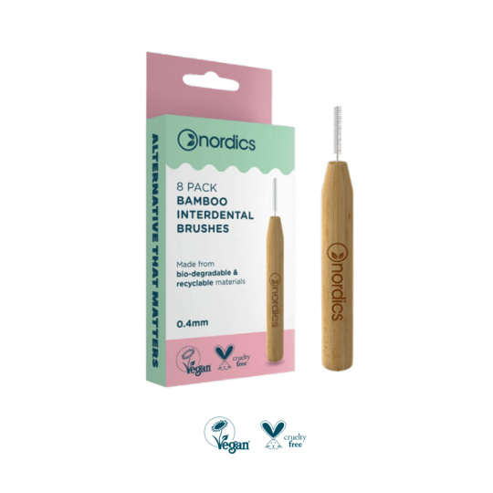 NORDICS Interdentalbürsten aus Bambus Größe 0,45 mm 8 Stk.