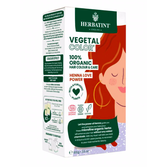 Herbatint Vegetal Colour Bio Pflanzen-Haarfarbe Henna Love Power 50 g