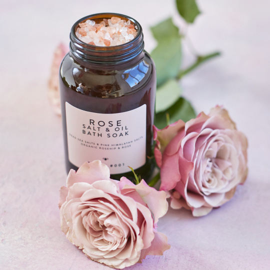 Batch #001 Rosa Badesalz mit Bio-Ölen 280 g