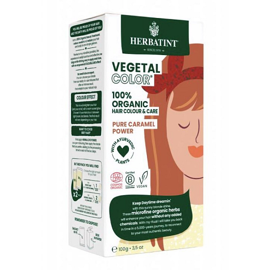 Herbatint Vegetal Colour Bio Pflanzenhaarfarbe Pure Caramel Power 50 g Herbatint Vegetal Colour Bio Pflanzenhaarfarbe Pure Caramel Power 50 g