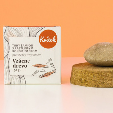 Kvitok Festes Shampoo mit Conditioner Edles Holz 50 g