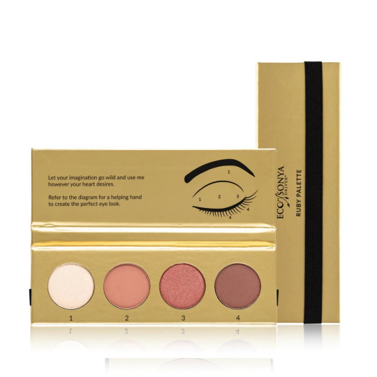 Eco by Sonya Lidschatten-Palette Ruby 4x2 g Eco by Sonya Lidschatten-Palette Ruby 4x2 g