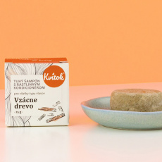 Kvitok Festes Shampoo mit Conditioner Edles Holz 25 g