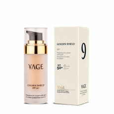 Yage Nr. 9 Golden Shield CC Creme mit Gold und SPF 50+ Farbton Light