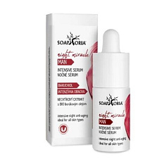 Soaphoria Miracle Overnight Nacht-Anti-Aging-Serum für Männer 30 ml Soaphoria Miracle Overnight Nacht-Anti-Aging-Serum für Männer 30 ml