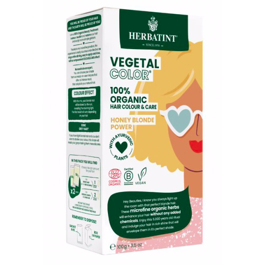 Herbatint Vegetal Colour Bio Pflanzenhaarfarbe Honey Blond Power 50 g
