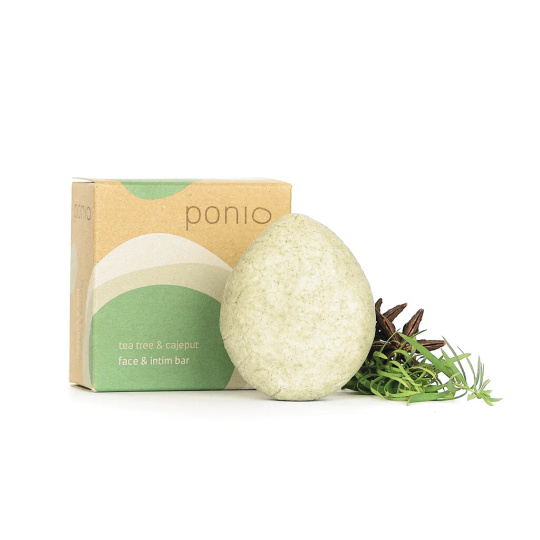 PONIO Reinigungsmittel Gesicht und Intimbar Teebaum und Cajeput 50 g PONIO Reinigungsmittel Gesicht und Intimbar Teebaum und Cajeput 50 g