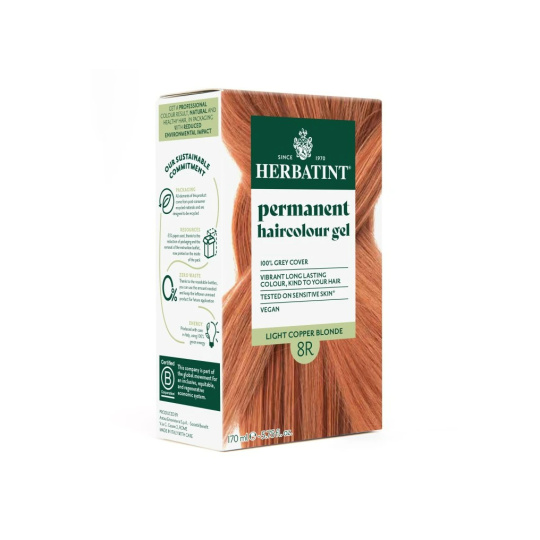 Herbatint Permanente Haarfarbe Hell Kupferblond 8R