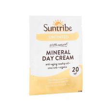 Suntribe Probe Natürliche Mineralische Tagescreme SPF 20 Weiß 3 ml