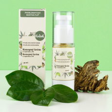 Kvitok Nacht-Hanfcreme mit Klette und B5 für fettige/problematische Haut 30 ml