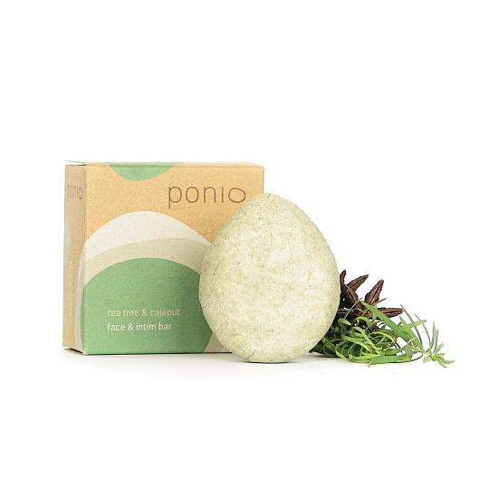 PONIO Reinigungsmittel face und intim Tea tree und Cajeput 50 g Verfallsdatum 16.11.2026