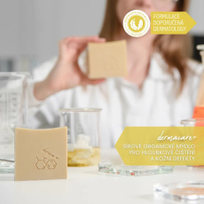 Soaphoria Dermacare Schwefel organische Seife für Tiefenreinigung und Hautdefekte 150 g