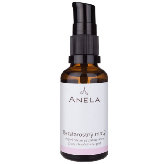 Anela Ölserum mit Goldalge für trockene/empfindliche Haut Sorgloser Schmetterling 30 ml