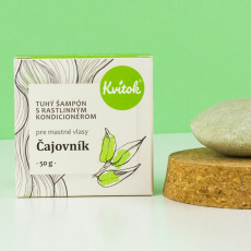Kvitok Festes Shampoo mit Conditioner für fettiges Haar Teebaum 50 g