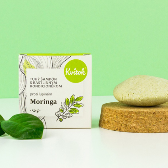Kvitok Festes Shampoo mit Conditioner gegen Schuppen Moringa 50 g