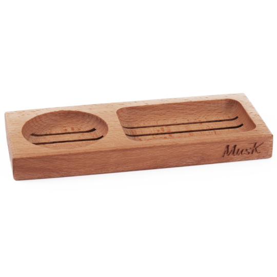 Musk Seifenschale mit Shampoo aus Holz 1 Stk.