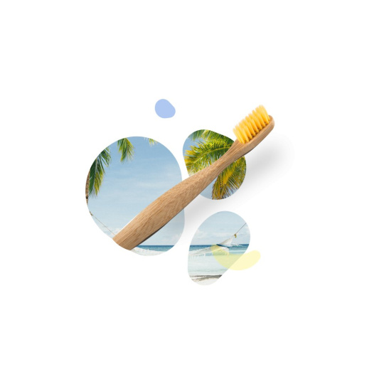 NORDICS Bambuszahnbürste gelb 1 Stk.