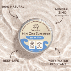 Suntribe Natürliche Zink-Sonnencreme SPF 50 Blau 15 g nach dem Verfallsdatum 15.3.2026